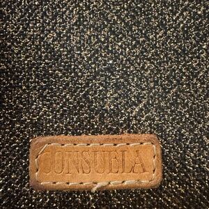 Consuela Black and Gold Glitter Coin Purse